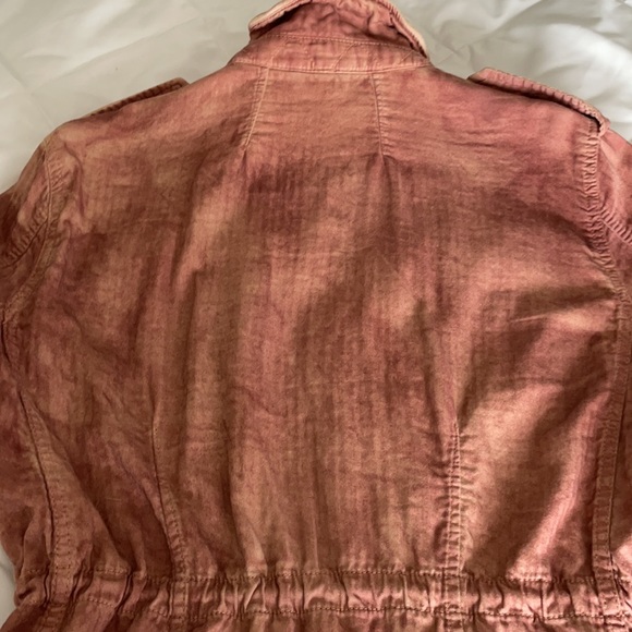 Free People Distressed Army Utility Jacket Not Your Brother’s Surplus - Picture 9 of 16